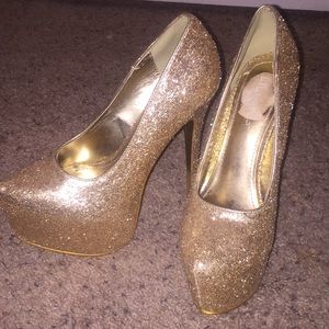 Gold heels